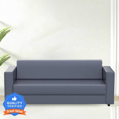 RM HOME Leatherette 3 Seater Sofa