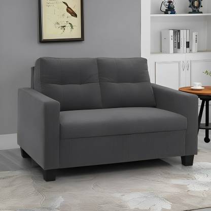 shivang mattress Fabric Upholstered Two Seater Sofa For Living Room | Office | Guest Room | Fabric 2 Seater  Sofa