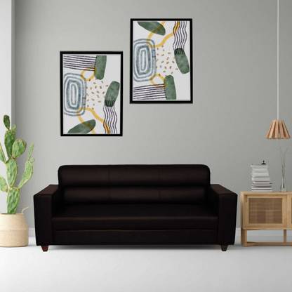 Enlay Leatherette 3 Seater  Sofa