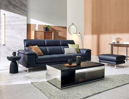fabrique Leatherette 4 Seater  Sofa