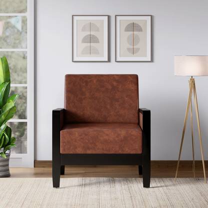 Godrej Interio Encardo Annexe Leatherette 1 Seater  Sofa