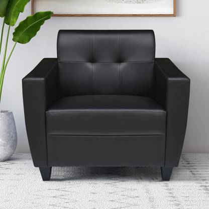 ARRA Remo Leatherette 1 Seater Sofa