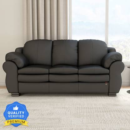 Durian Berry Leatherette 3 Seater  Sofa