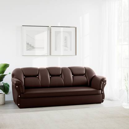 Flipkart Perfect Homes Bella Leatherette 3 Seater  Sofa