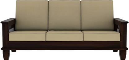 Vinod Furniture Solid Sheesham Wood Three Seater Sofa For Living Room , Hotel , Office . Fabric 3 Seater  Sofa