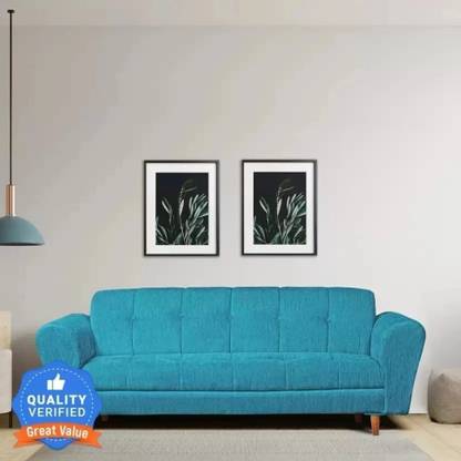 Seventh Heaven Milan, Extra Spacious, Chenille Molfino Fabric Fabric 3 Seater  Sofa