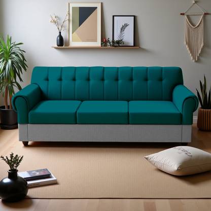 Flipkart Perfect Homes Rapid Quality l Living room Sofa l Jute Fabric 3 Seater  Sofa