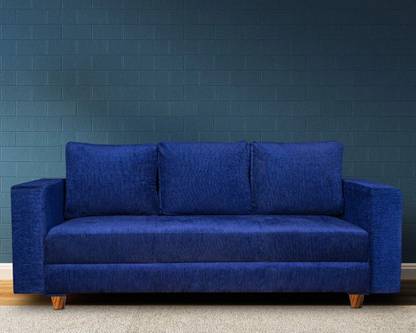 Seventh Heaven Rio 3 Seater Sofa, Extra Spacious, Chenille Molfino Fabric: 1 Year Warranty Fabric 3 Seater  Sofa