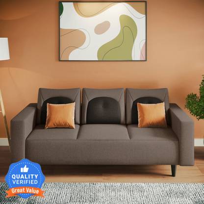 Godrej Interio Pangram Fabric 3 Seater Sofa