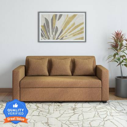 SKP FACTORY Fabric 3 Seater Sofa