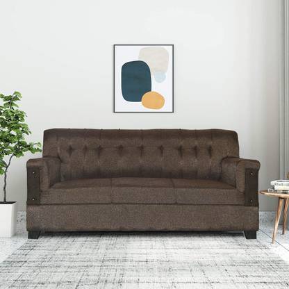 sugandha Premium Quality Jute Fabric 3 Seater  Sofa