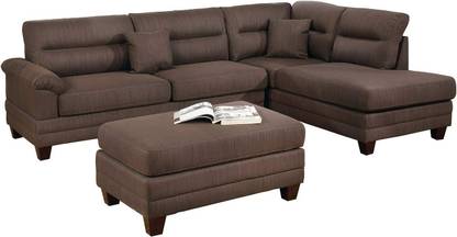 Comfort Couch Lucas 6 Seater Sectional Sofa with Ottoman for Living Room Fabric 6 Seater Sofa Fabric 6 Seater  Sofa