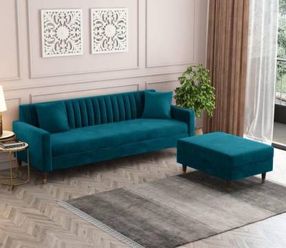 Klenta Home Decor Fabric 'L' Shaped Four Seater Sofa For Living Room/ Office/ Guest Room || Fabric 4 Seater  Sofa