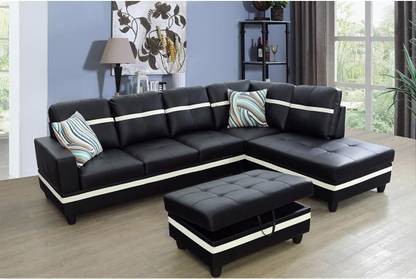 Zikra Selma Leatherette 5 Seater  Sofa