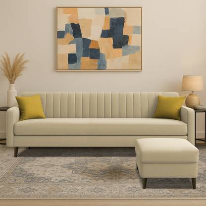 Casaliving Solid Wood 5 Seater  Sofa