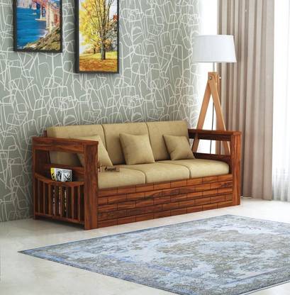 Ganpati Arts Fabric 3 Seater Sofa