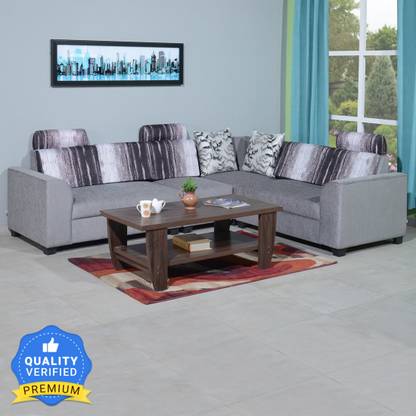 Nilkamal Tripoli Fabric 5 Seater Sofa
