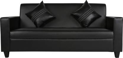Flipkart Perfect Homes Crete Leatherette 3 Seater  Sofa