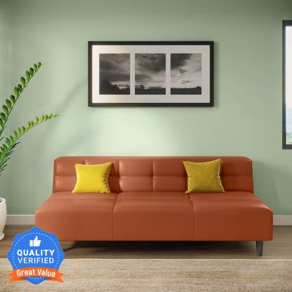 Godrej Interio Suez Leatherette 3 Seater Sofa