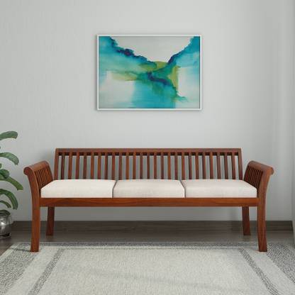 Home Edge Pettey Sheesham 3 Seater  Sofa
