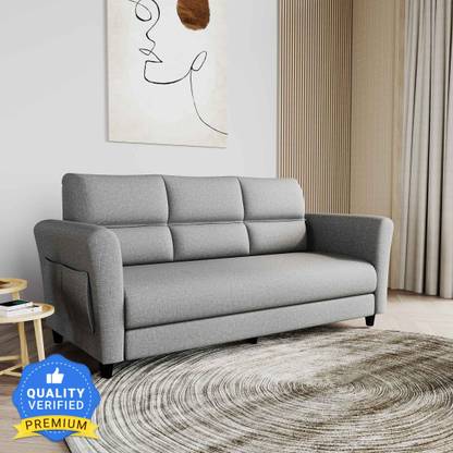 @Home by nilkamal Piper Fabric 3 Seater  Sofa