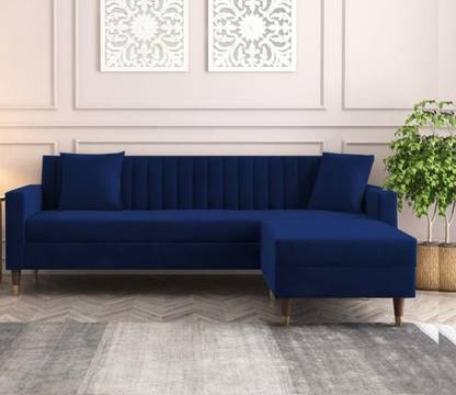 DMK Sofa Set with Two Cushions Perfect for Home Office Guests Living Room Fabric 4 Seater  Sofa