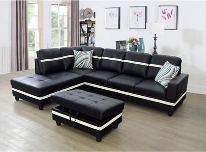 Zikra Selma Leatherette 5 Seater  Sofa