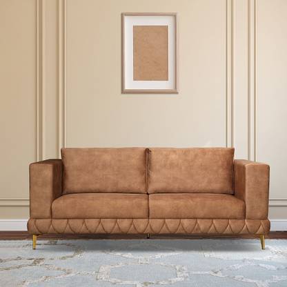 Hometown Leatherette 3 Seater  Sofa