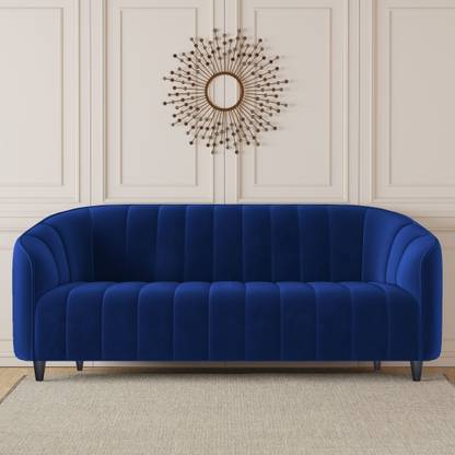 CARLTON LONDON Amelia Tufted Back Fabric 3 Seater  Sofa