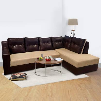 Flipkart Perfect Homes Omega corner sofa L Shape Fabric 6 Seater  Sofa
