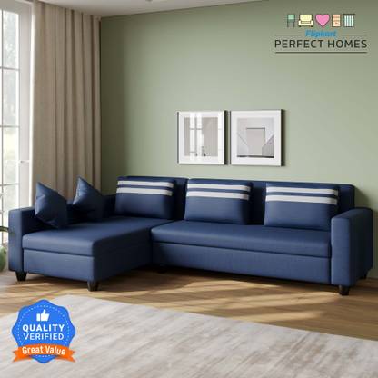 Flipkart Perfect Homes Seltos Premium L Shaped Sofa Set ll Living Room ll Left Facing Fabric 5 Seater  Sofa