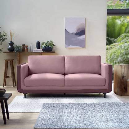 Sleepyhead Mojo Luxury Dual Tone Fabric 3 Seater  Sofa