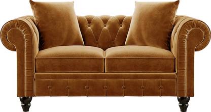 Dr Smith Chesterfield Fabric 2 Seater  Sofa
