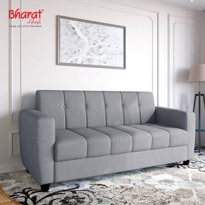 Bharat Lifestyle Deno Fabric 3 Seater  Sofa