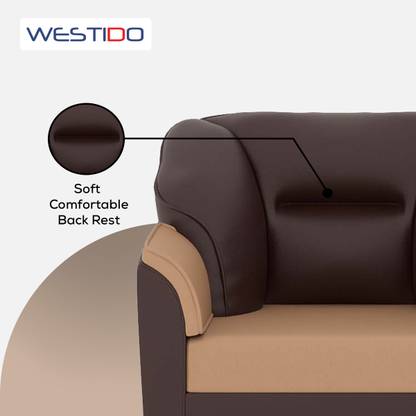 WESTIDO Leatherette 1 Seater Sofa