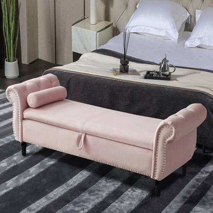 TFS Luxurious Bench settee Sofa with Storage Box for Bedroom/Living-room/Office Fabric 3 Seater  Sofa