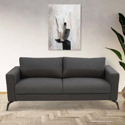 Nilkamal Berlin Leatherette 3 Seater  Sofa