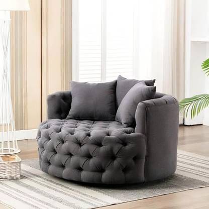 manzees Fabric 1 Seater Sofa