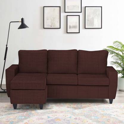 ARRA Hana Left Facing 4 Seater Corner Sofa Leatherette 4 Seater  Sofa