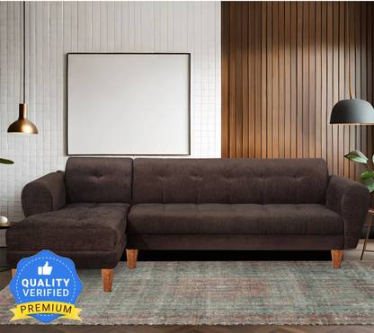 Seventh Heaven Milan 6 Seater Sofa, Extra Spacious, Chenille Molfino Fabric: 1 Year Warranty Fabric 6 Seater Sofa