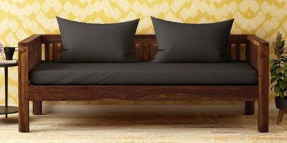 Wopno Furniture Pure Sheesham Wooden 2 Seater Sofa For Living Room Solid Wood 2 Seater Sofa Fabric 2 Seater  Sofa