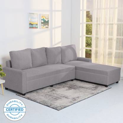 Flipkart Perfect Homes Porto L Shape Fabric 6 Seater  Sofa