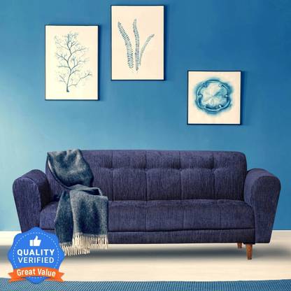 Seventh Heaven Milan, Extra Spacious, Chenille Molfino Fabric Fabric 3 Seater  Sofa
