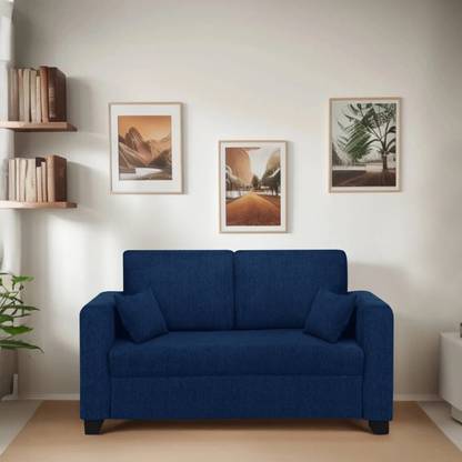 Vansh Furniture Premium Quality velvet Fabric 2 Seater Sofa