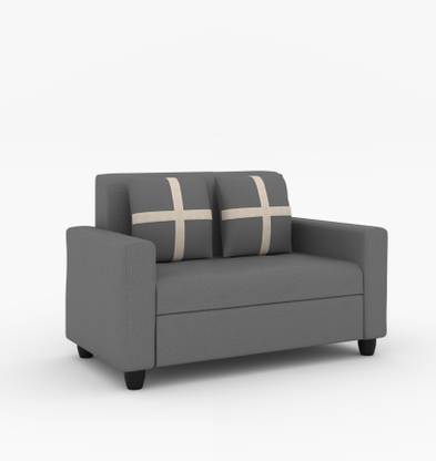 Cherry Wood Fabric 2 Seater  Sofa