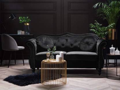 Soul Light Art MODERN FABRIC Hand Tufted 2 Seater Sofa for Home & Living Room Fabric 2 Seater  Sofa