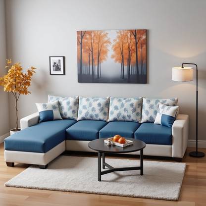 Torque Wayland L Shape Left Facing Fabric 5 Seater  Sofa