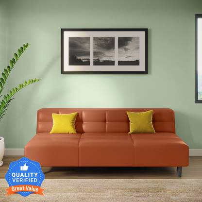 Godrej Interio Suez Leatherette 3 Seater  Sofa