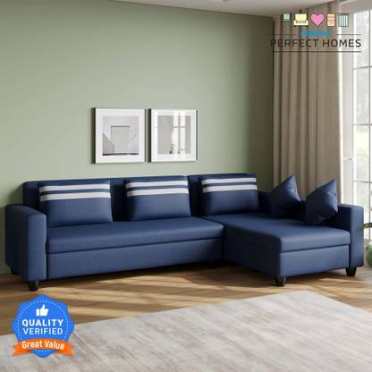 Flipkart Perfect Homes Seltos Premium L Shaped Sofa Set ll Living Room ll Right Facing Fabric 5 Seater  Sofa