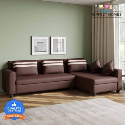 Flipkart Perfect Homes Seltos Premium L Shaped Sofa Set ll Living Room ll Right Facing Fabric 5 Seater  Sofa